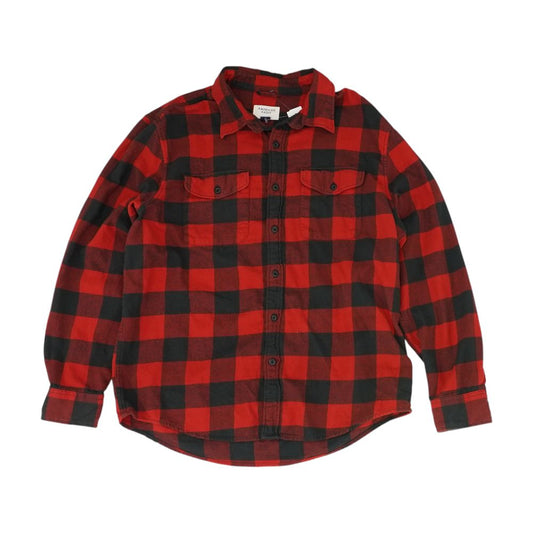 Red Plaid Flannel Button Down