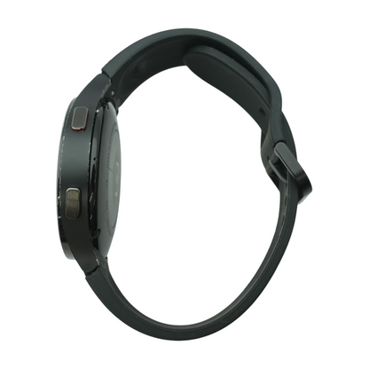 44mm Galaxy Watch4 Black Smartwatch Black Band Medium