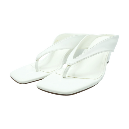 White Wedge Heels