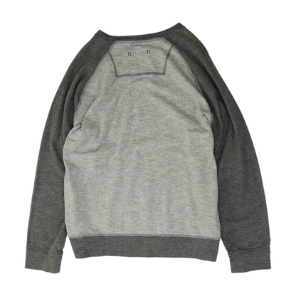 Gray Color Block Sweatshirt Pullover