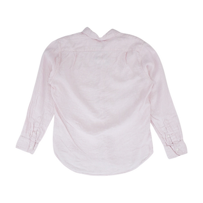 Pink Abstract Long Sleeve Button Down