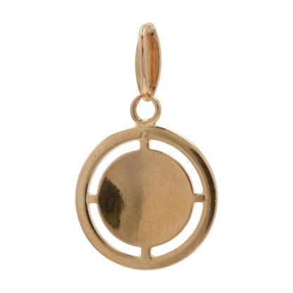 14K Gold Ram Medal Pendant