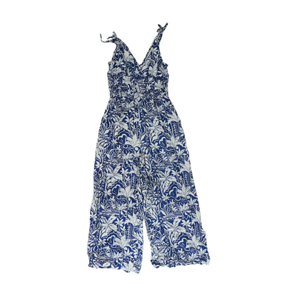 Blue Floral Jumpsuit