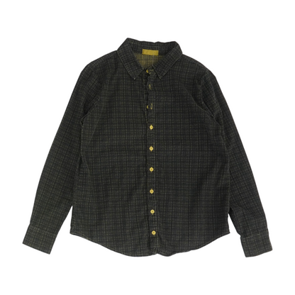 Green Plaid Flannel Button Down