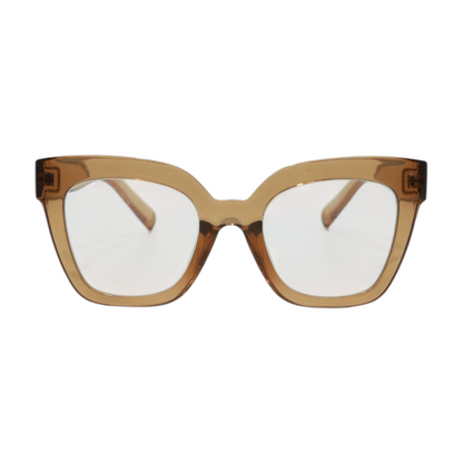 Brown Oversized Prescription Eyewear
