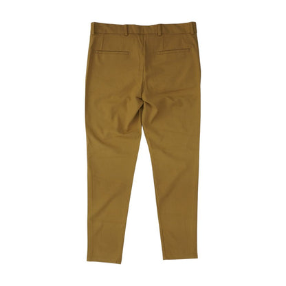 Tan Solid Dress Pants