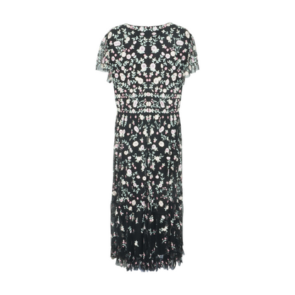 Black Plus Floral Maxi Dress