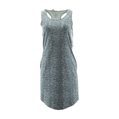 Blue Ikat Mini Dress