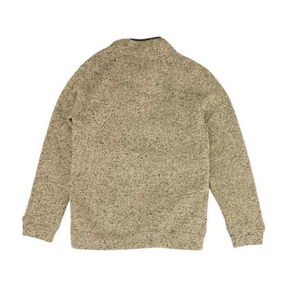 Gray Solid 1/4 Zip Pullover