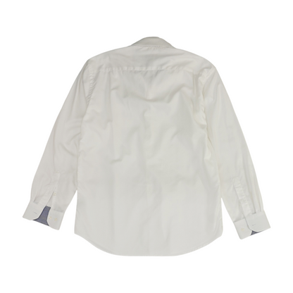 Ivory Chevron Long Sleeve Button Down