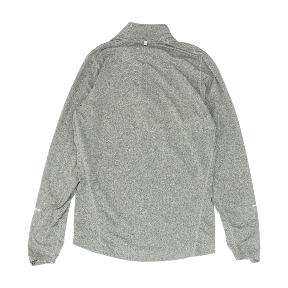 Gray Solid 1/4 Zip Pullover