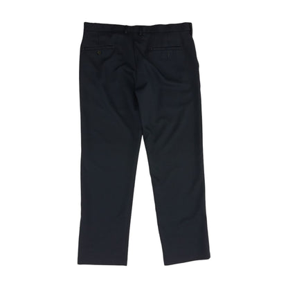 Navy Solid Dress Pants