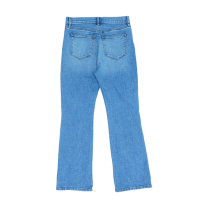 Blue Petite Wide Leg Jeans