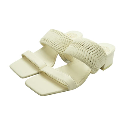 Ivory Block Heels