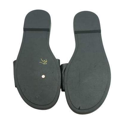 Black Flat Sandals