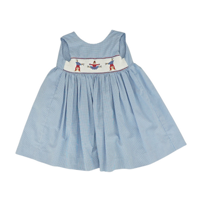 Blue Check Dress