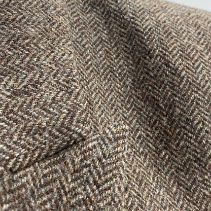 Brown Chevron Wool Jacket