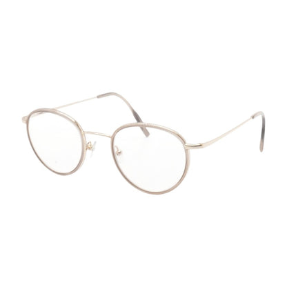 Gold Elie Gris Round Eyeglasses FRAMES ONLY