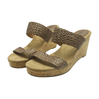 Brown Wedged Sandals