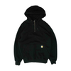 Black Solid 1/4 Zip Pullover