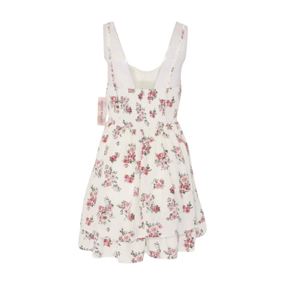 Ivory Floral Mini Dress