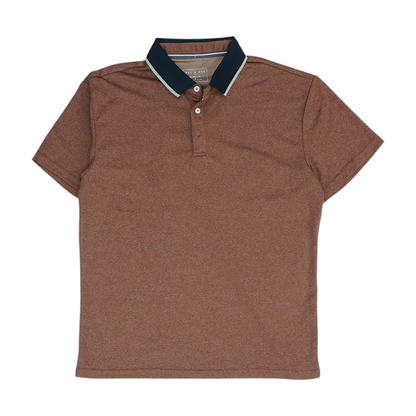 Rust Solid Short Sleeve Polo
