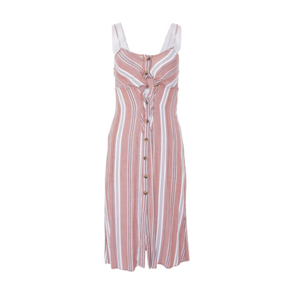 Multi Striped Midi Dress