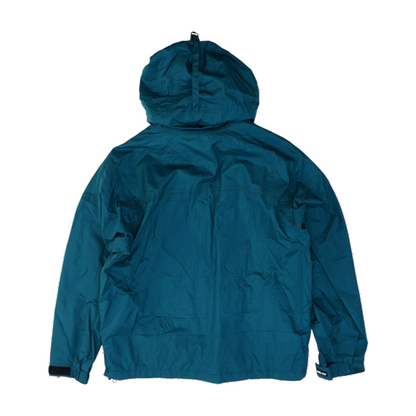 Green Solid Rain Jacket