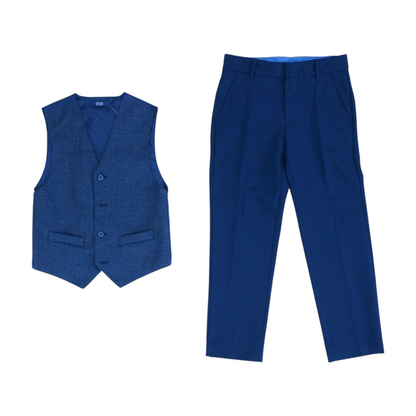 Navy Solid 2pc Suit