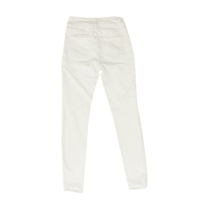 White High Rise Skinny Leg Jeans
