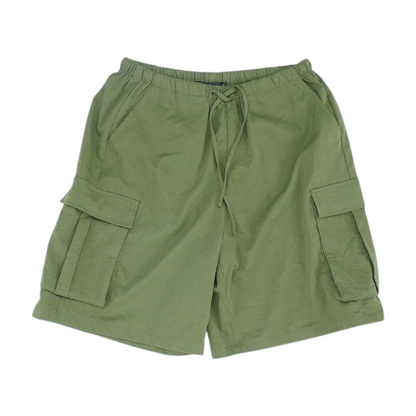 Green Solid Active Shorts