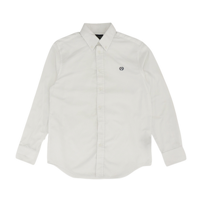 White Long Sleeve Button Down