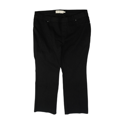 Black Plus Straight Jeans