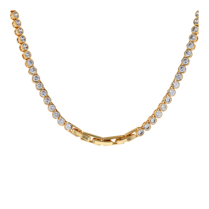 Costume Cubic Zirconia Tennis Necklace