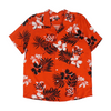 Red Tropical Short Sleeve Button Down