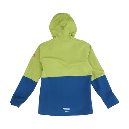 Green Color Block Rain Jacket