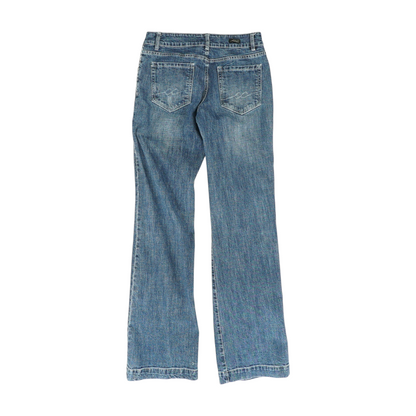 Navy Wide Leg Jeans