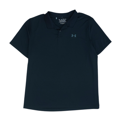 Black Solid Short Sleeve Polo