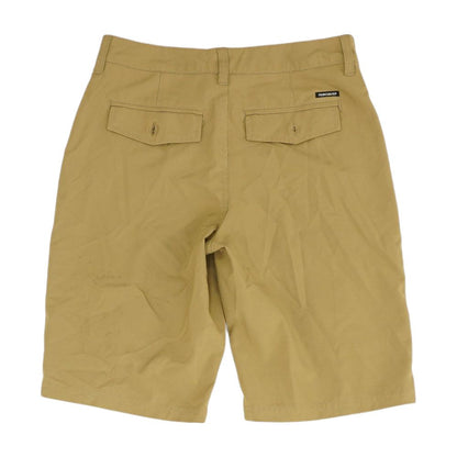 Tan Solid Chino Shorts
