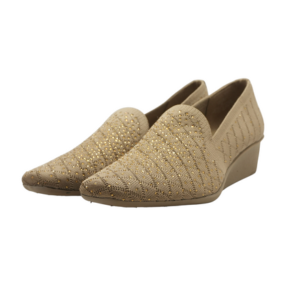 Beige Slip-On Flats