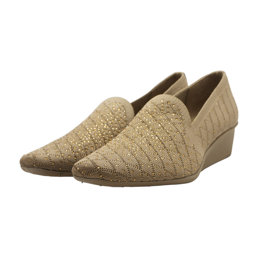 Beige Slip-On Flats