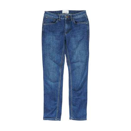 Blue Mid Rise Skinny Leg Jeans