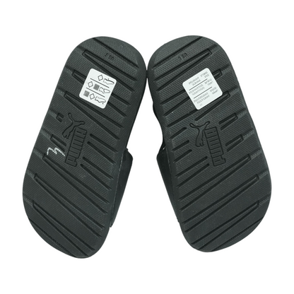 Black Athletic Slides Shoes