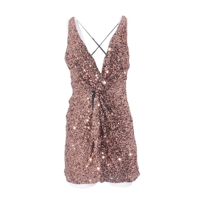 Bronze Mini Dress