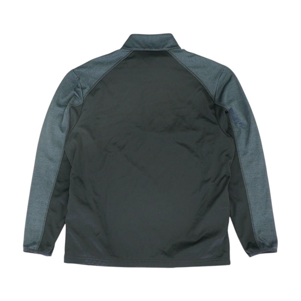 Black Color Block 1/4 Zip Pullover