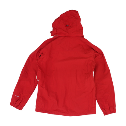Red Solid Rain Jacket