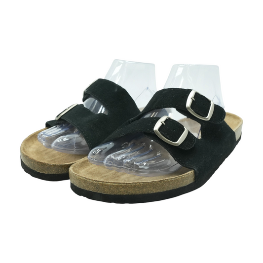 Black Flat Sandals