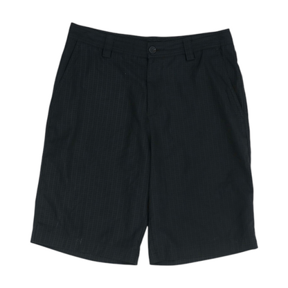 Black Check Active Shorts