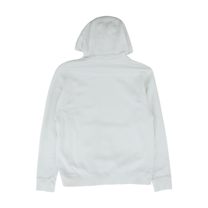 White Solid Hoodie Pullover