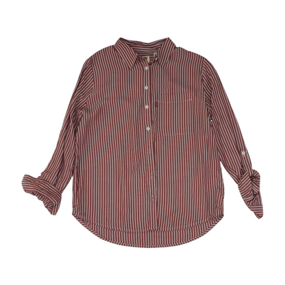 Red Striped Button Down